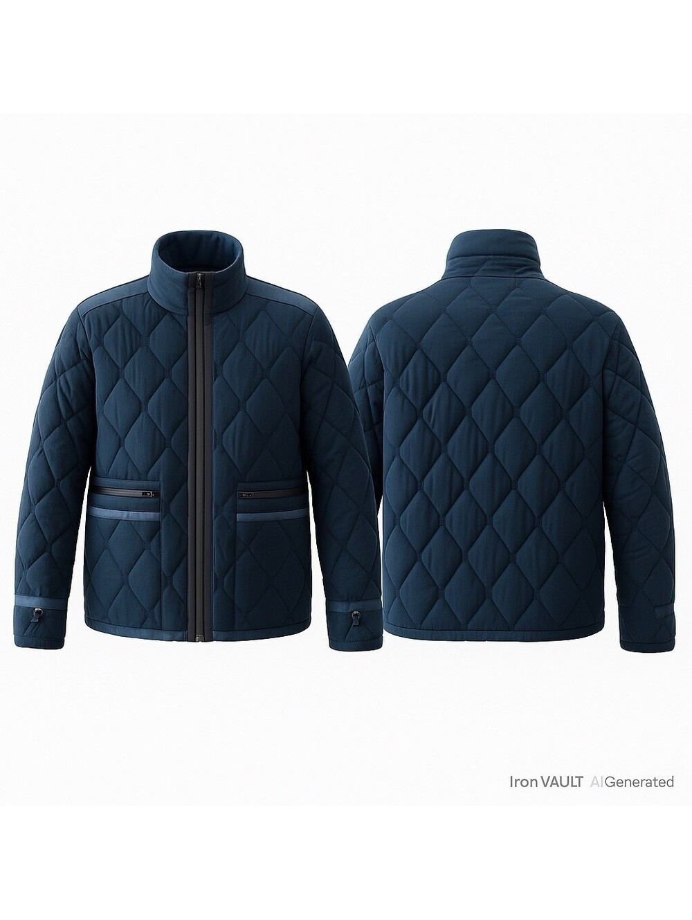 Andrew Marc New York Quilted Jacket XL Black Insulated Nylon Stylish Warm